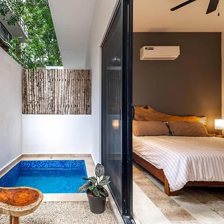 Lux Studio With Private Plunge Pool In Aldea Zama